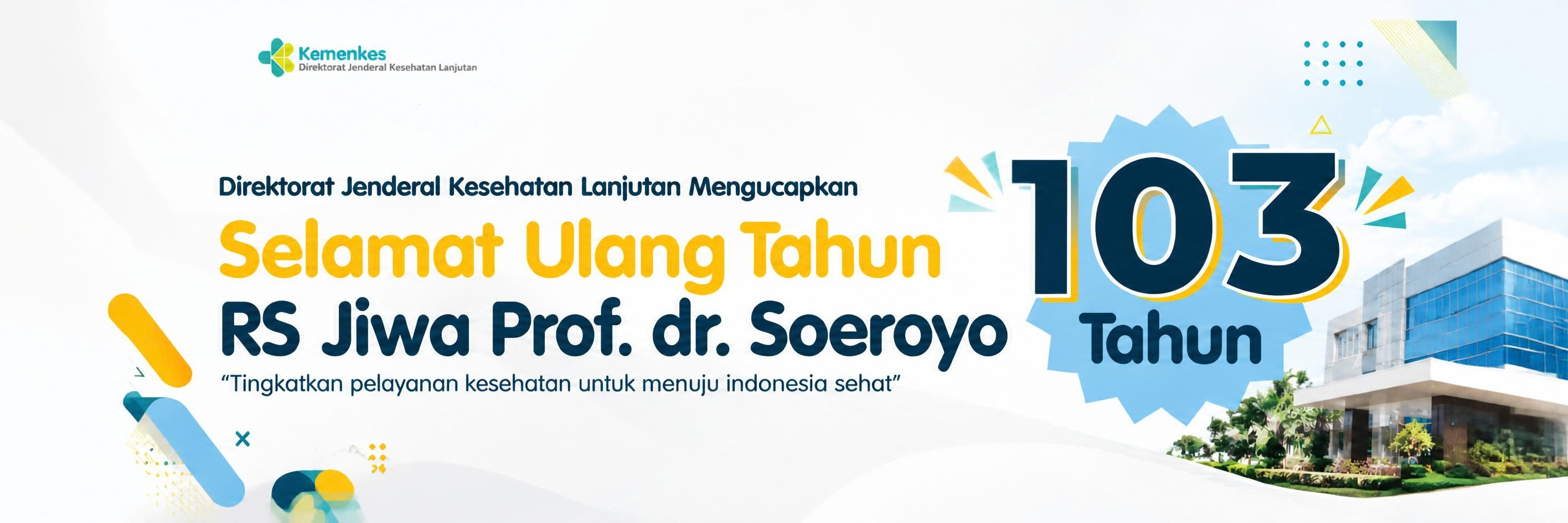 Banner informasi Direktorat Jenderal Kesehatan Lanjutan